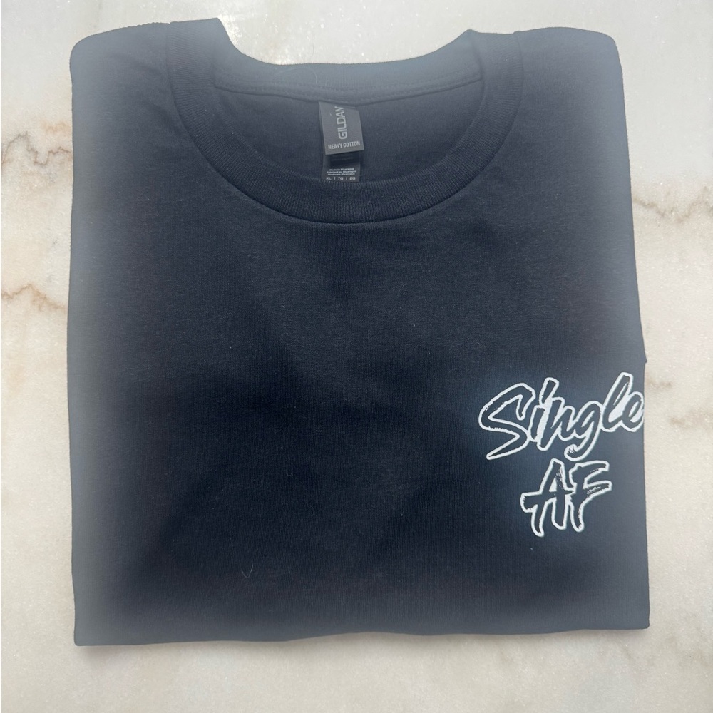 Gildan Black 'Single AF' Men's Tee